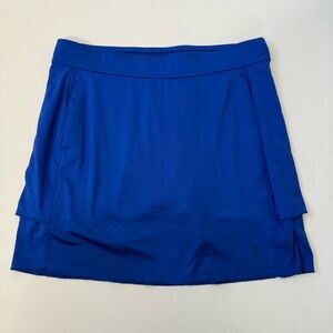 Belyn Key Tiered Cobalt Blue Golf Tennis Pickleball Skort Womens Size Medium